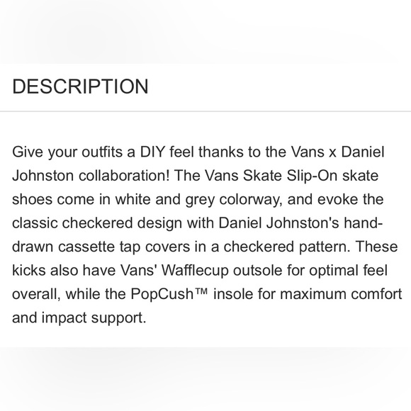 BNIB Vans x Daniel Johnston No Comply Slip-On Shoes Men’s 11.5 Women’s 10 - Picture 3 of 4